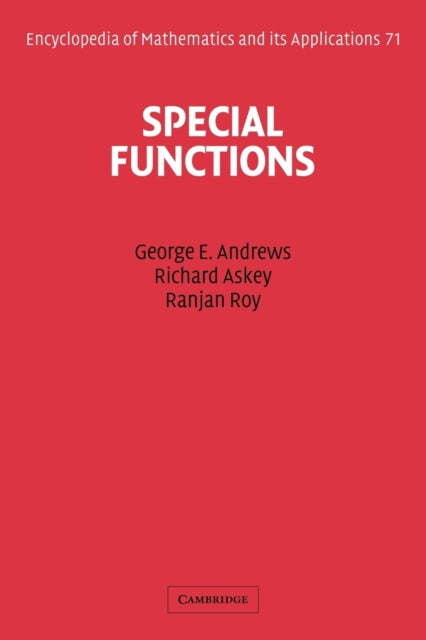 Book cover of: Special Functions. By: George Andrews