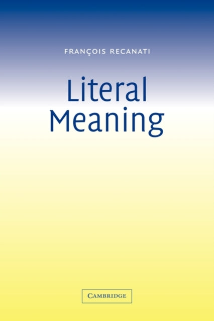 Book cover of: Literal Meaning