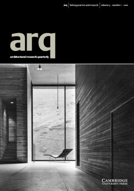 Book cover of: arq: Architectural Research Quarterly: Volume 5, Part 1. By: Peter Carolin