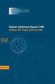 Book cover of: Dispute Settlement Reports 1998: Volume 8, Pages 3325-3764. By: World Trade Organization