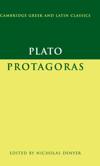 Book cover of: Plato: Protagoras
