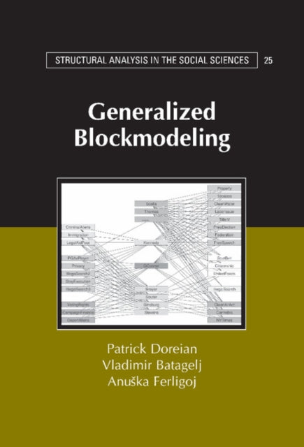 Book cover of: Generalized Blockmodeling. By: Patrick Doreian