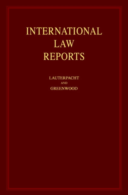 Book cover of: International Law Reports: Volume 127