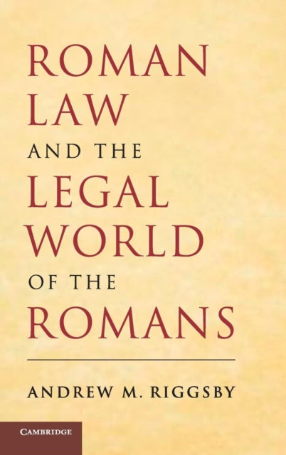 Book cover of: Roman Law and the Legal World of the Romans