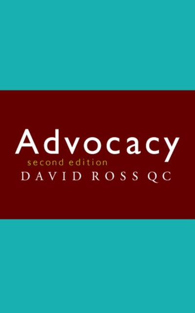 Book cover of: Advocacy. By: David Ross