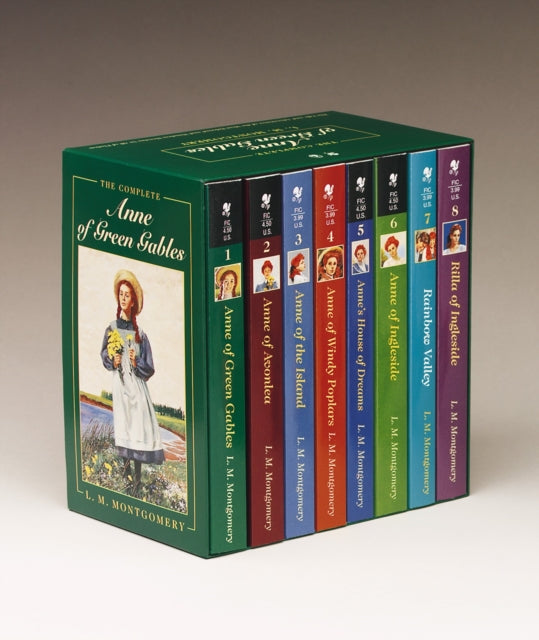 Book cover of: Anne of Green Gables, Complete 8-Book Box Set. By: Lucy Maud Montgomery