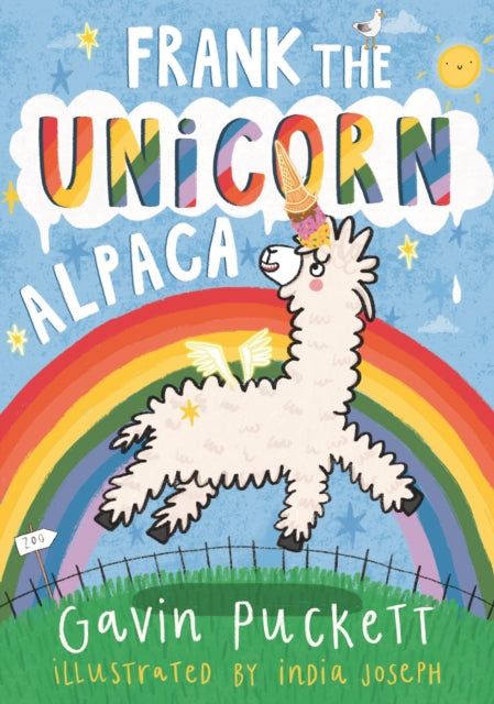 Book cover of: Frank the Unicorn Alpaca. By: Gavin Puckett