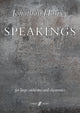 Book cover of: Speakings. By: Jonathan Harvey