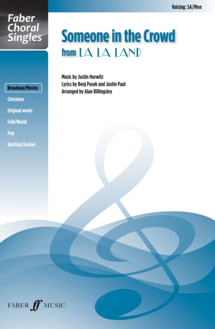 Book cover of: Someone in the Crowd (Mixed Voice Choir with Piano)