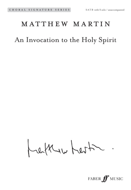 Book cover of: Invocation to the Holy Spirit. By: Matthew Martin