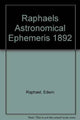 Book cover of: Raphael's Astronomical Ephemeris. By: Edwin Raphael