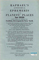Book cover of: Raphael's Astronomical Ephemeris. By: Edwin Raphael