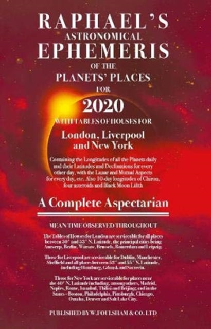 Book cover of: Raphael's Ephemeris 2020