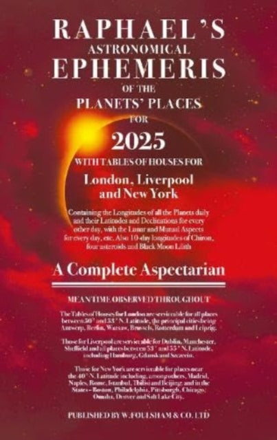 Book cover of: Raphael's Ephemeris 2025