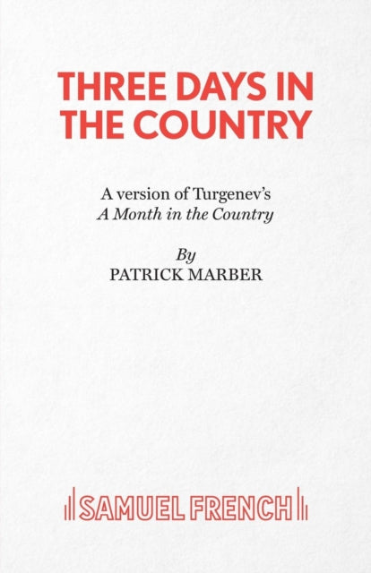 Book cover of: Three Days in the Country. By: Patrick Marber
