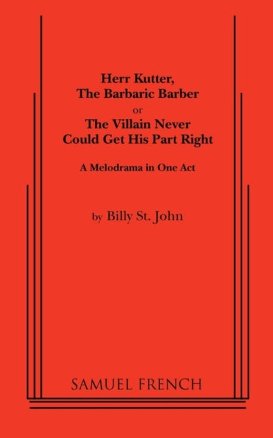 Book cover of: Herr Kutter, The Barbaric Barber