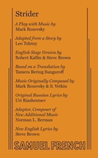 Book cover of: Strider. By: Mark Rozovsky