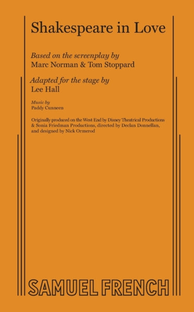 Book cover of: Shakespeare in Love. By: Lee Hall