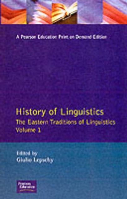 Book cover of: History of Linguistics Volume I. By: Giulio C. Lepschy