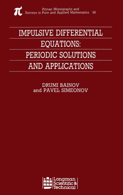 Book cover of: Impulsive Differential Equations. By: Drumi Bainov