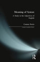 Book cover of: Meaning of Syntax