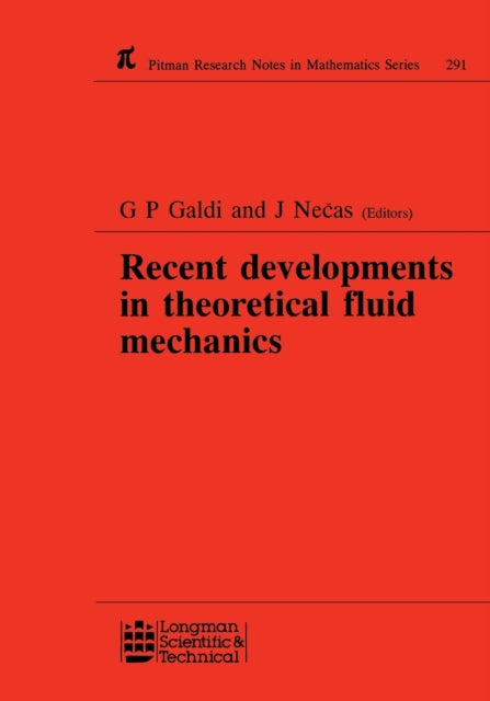 Book cover of: Recent Developments in Theoretical Fluid Mechanics. By: G P Galdi
