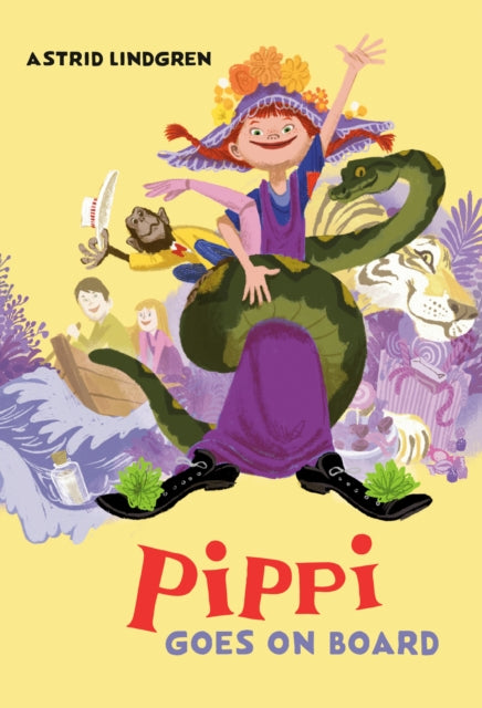 Book cover of: Pippi Goes on Board. By: Astrid Lindgren