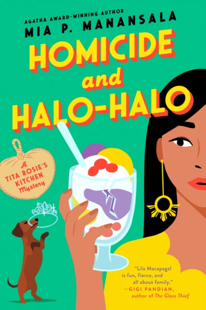 Book cover of: Homicide and Halo-Halo. By: Mia P. Manansala