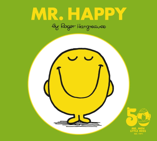Book cover of: Mr. Happy. By: Roger Hargreaves