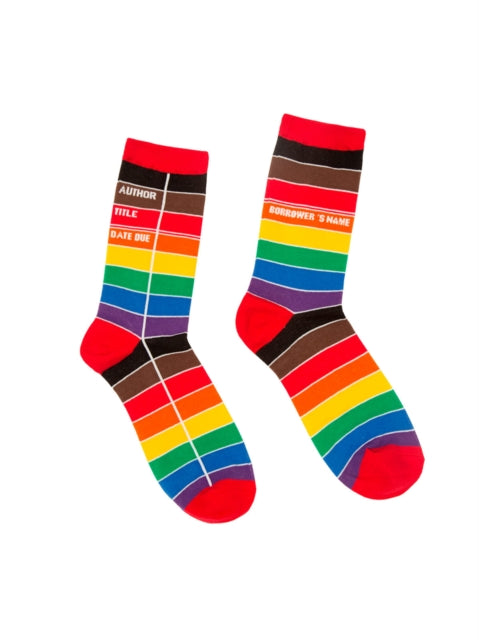 Book cover of: Library Card Pride Socks - Small