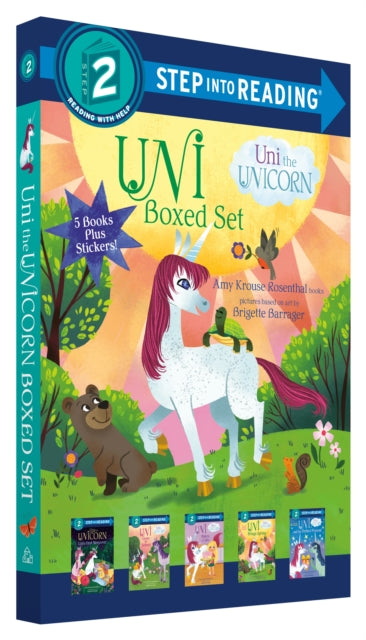 Book cover of: Uni the Unicorn Step into Reading Boxed Set. By: Amy Krouse Rosenthal