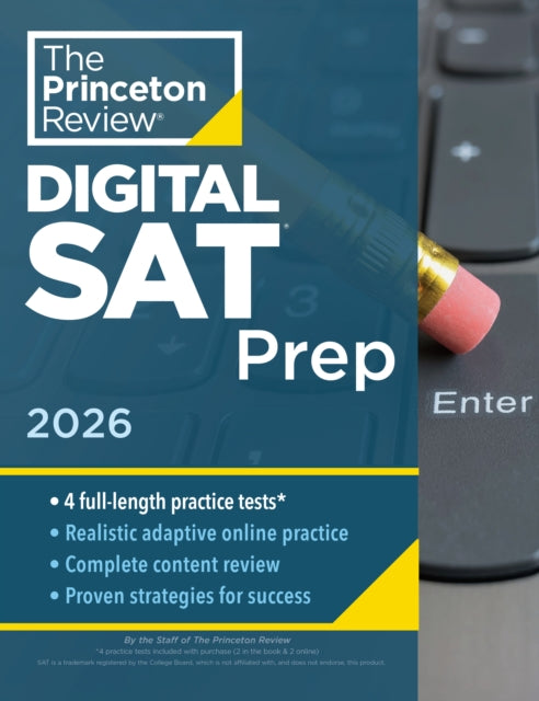 Book cover of: Princeton Review Digital SAT Prep, 2026. By: The Princeton The Princeton Review