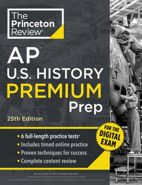 Book cover of: Princeton Review AP U.S. History Premium Prep, 25th Edition