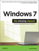 Book cover of: Windows 7: The Missing Manual. By: David Pogue