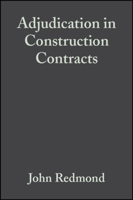 Book cover of: Adjudication in Construction Contracts