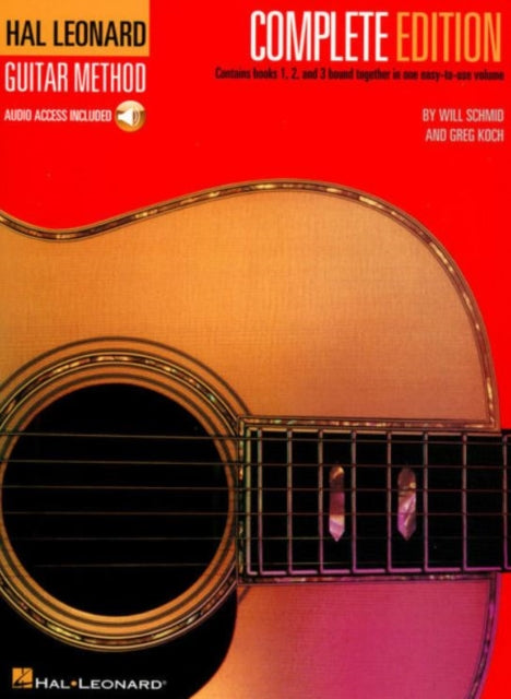 Book cover of: Hal Leonard Guitar Method Complete Edition + Audio. By: Will Schmid