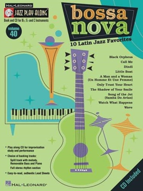 Book cover of: Bossa Nova - 10 Latin Jazz Favorites. By: Hal Leonard Corp.