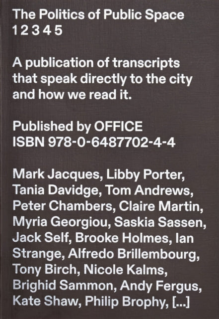 Book cover of: Politics of Public Space. By: Office