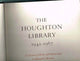 Book cover of: Houghton Library, 1942–1967. By: Harvard University Library Staff