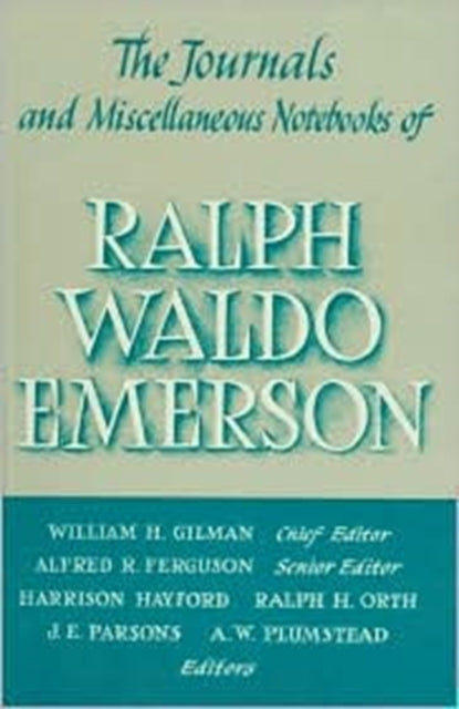 Book cover of: Journals and Miscellaneous Notebooks of Ralph Waldo Emerson. By: Ralph Waldo Emerson