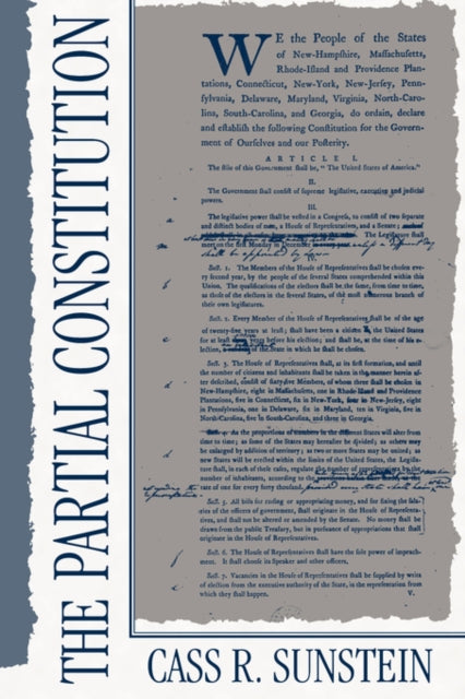 Book cover of: Partial Constitution. By: Cass R. Sunstein