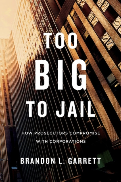 Book cover of: Too Big to Jail. By: Brandon L. Garrett