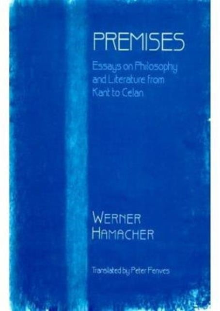 Book cover of: Premises. By: Werner Hamacher