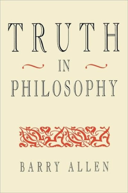 Book cover of: Truth in Philosophy