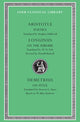 Book cover of: Poetics. Longinus: On the Sublime. Demetrius: On Style. By: Aristotle