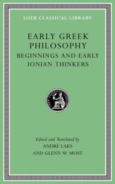 Book cover of: Early Greek Philosophy, Volume I