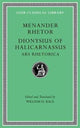 Book cover of: Menander Rhetor. Dionysius of Halicarnassus, Ars Rhetorica