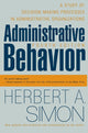 Book cover of: Administrative Behavior, 4th Edition