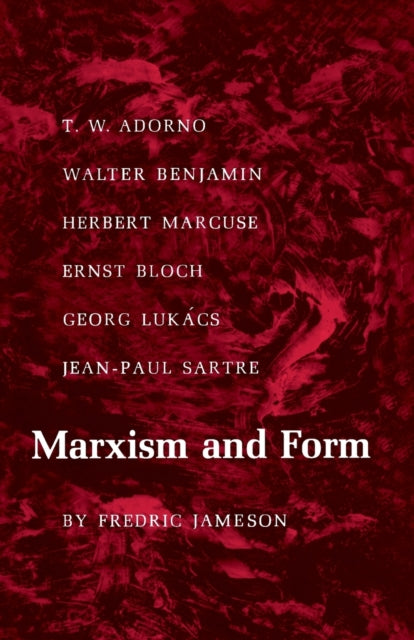 Book cover of: Marxism and Form. By: Fredric Jameson