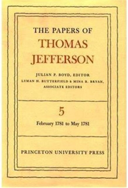 Book cover of: Papers of Thomas Jefferson, Volume 5. By: Thomas Jefferson